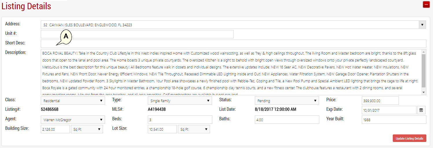 Listing Details 1